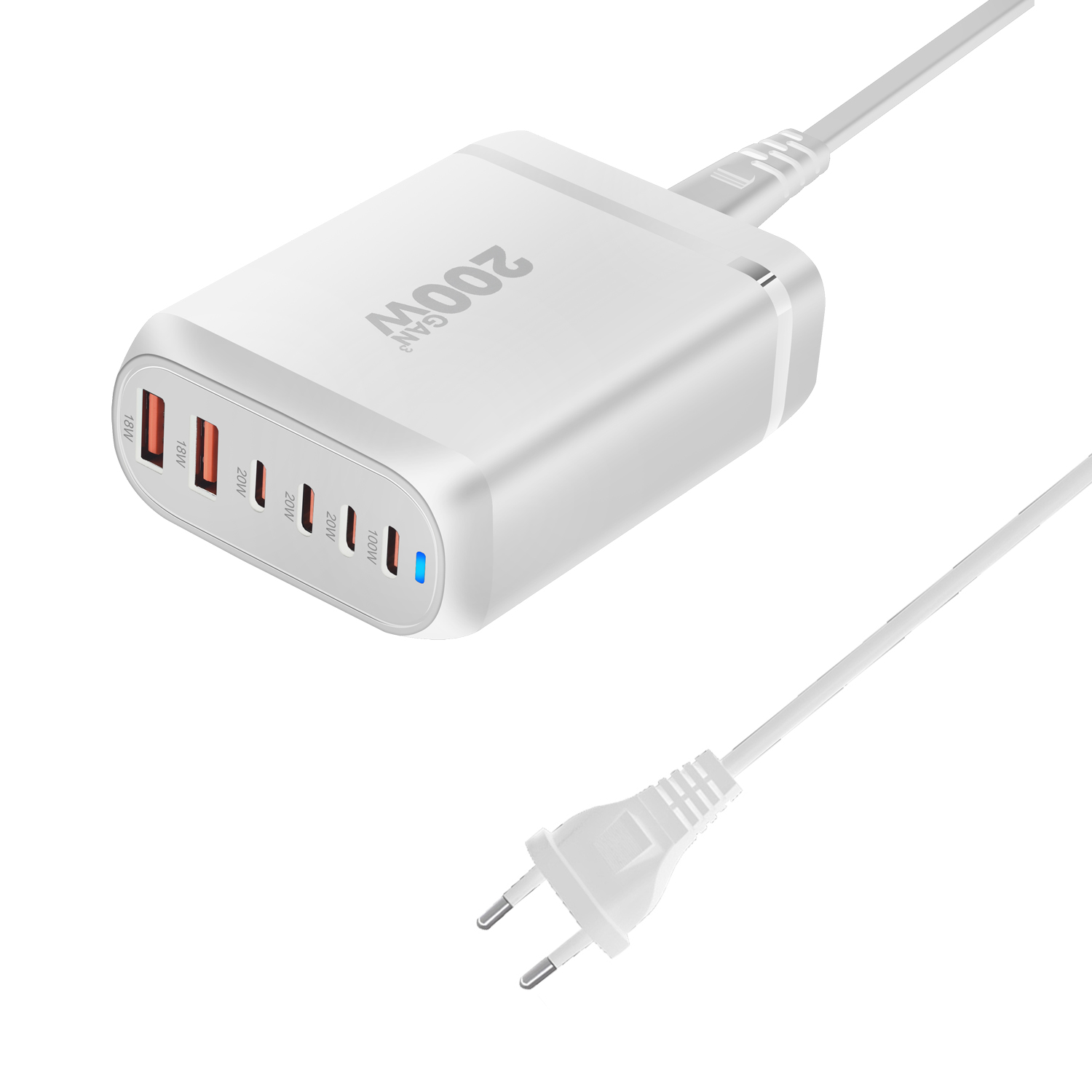 4C2A 200W 桌面充电器